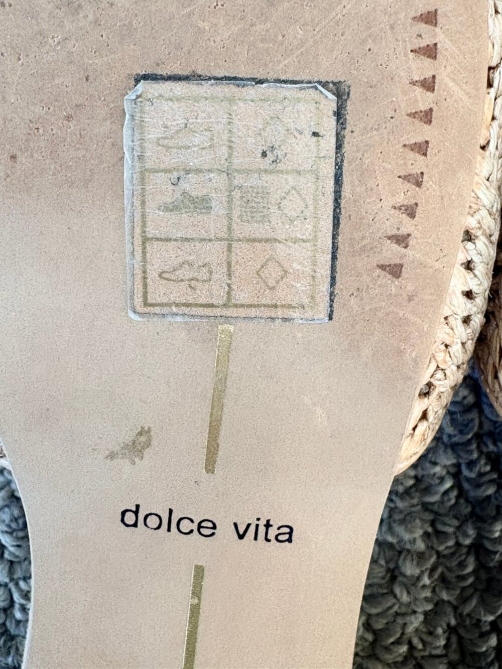 Dolce Vita "Ezra" Pointed Natural Raffia Flats, 7M - Picture 9 of 14